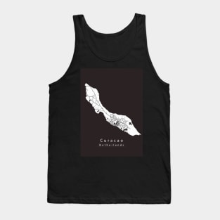 Curacao Netherlands Island Map Tank Top